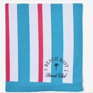 Beach Riot Beach Club Striped Beach Towel